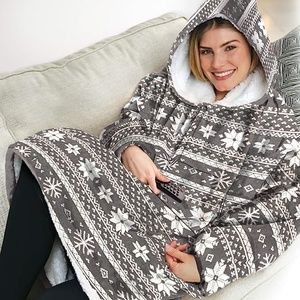 Fuzzy Oversized Huggle Hoodie